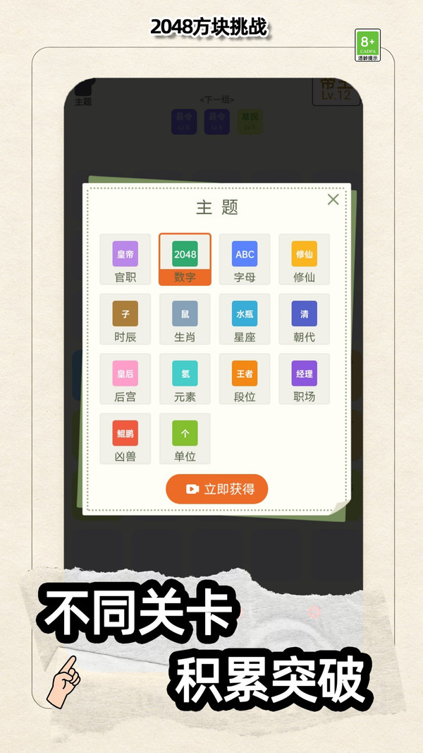 2048方块挑战截图
