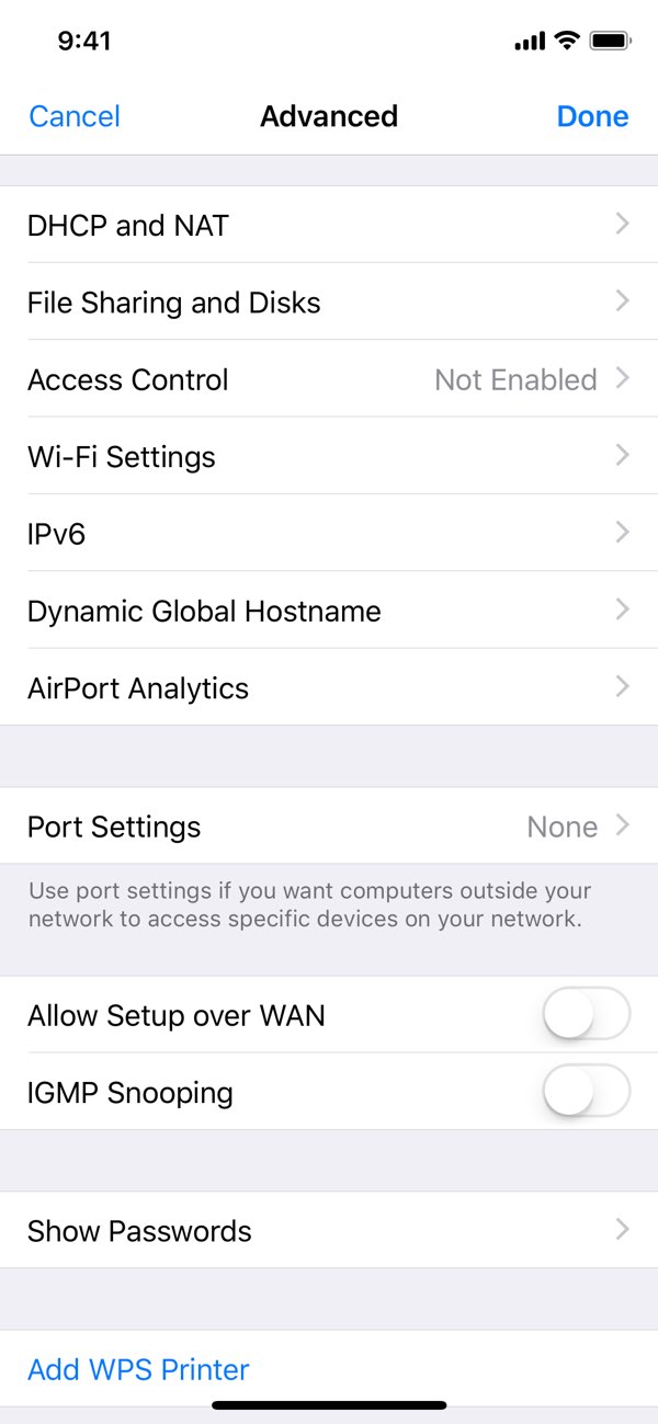 AirPort 实用工具截图