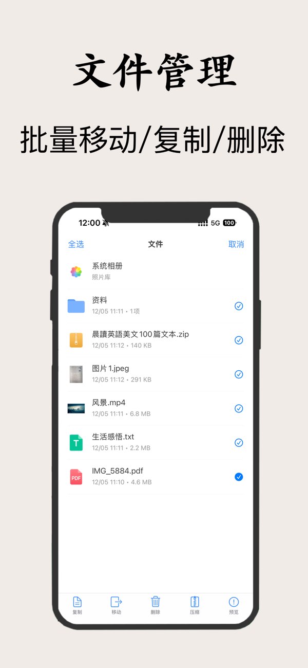 文件管理截图
