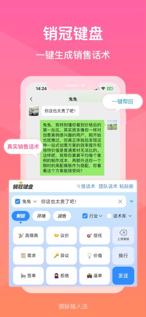 微脉输入法截图