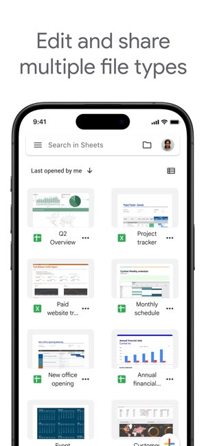 Google 表格截图