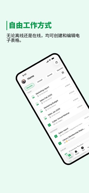 Zoho Sheet截图