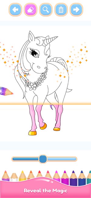獨角獸和飛馬著色截图