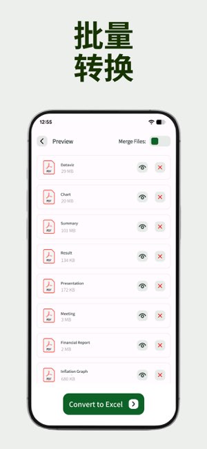 图表转 Excel 转换器截图