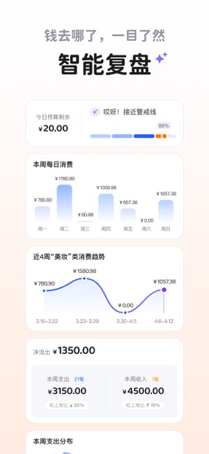 咔皮记账截图