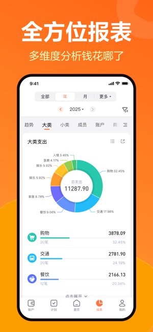 挖财记账截图