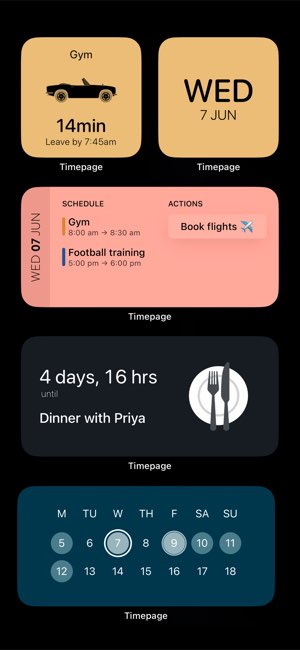 Timepage截图