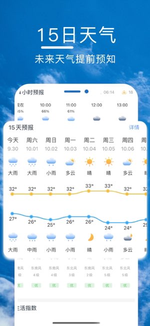 语音天气截图