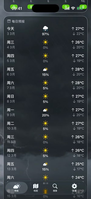 天气 +截图