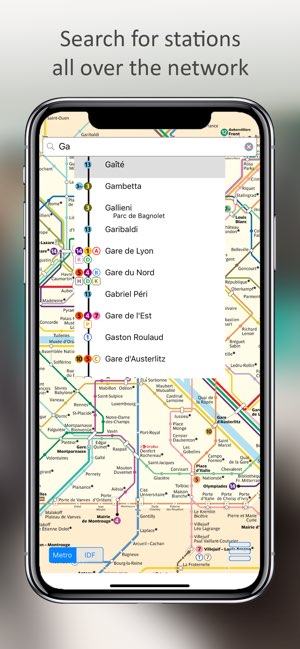 Paris Métro Map截图