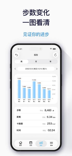 计步器 - 记录步行伴侣截图