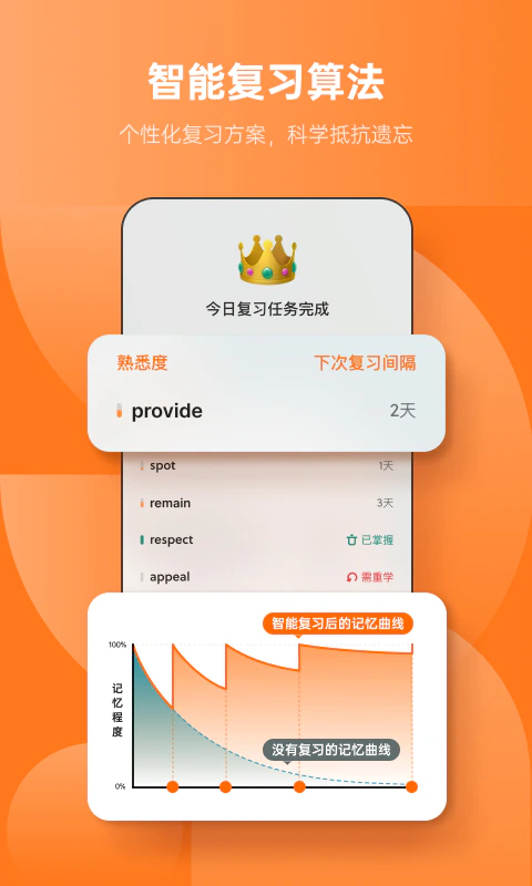 不背单词: 单词不用背，融入语境自然会