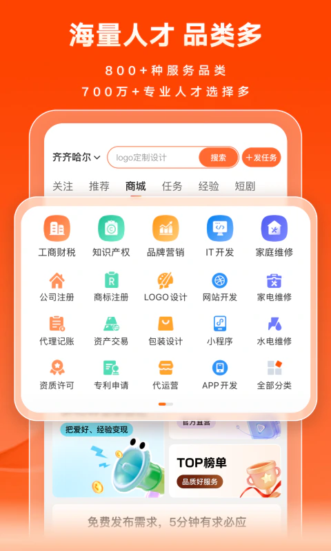 猪八戒: 找专业人做专业事