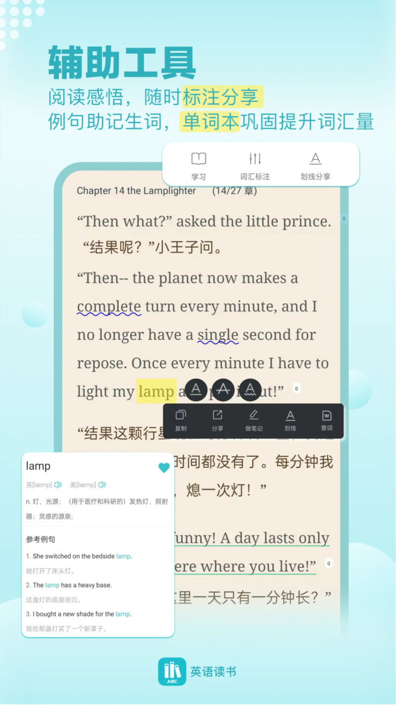 英语读书: 每日英语1000+原版书托福雅思考研