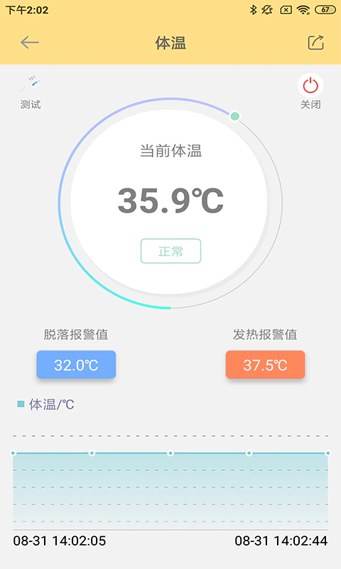 温云: 实时监测温度，及时触发报警