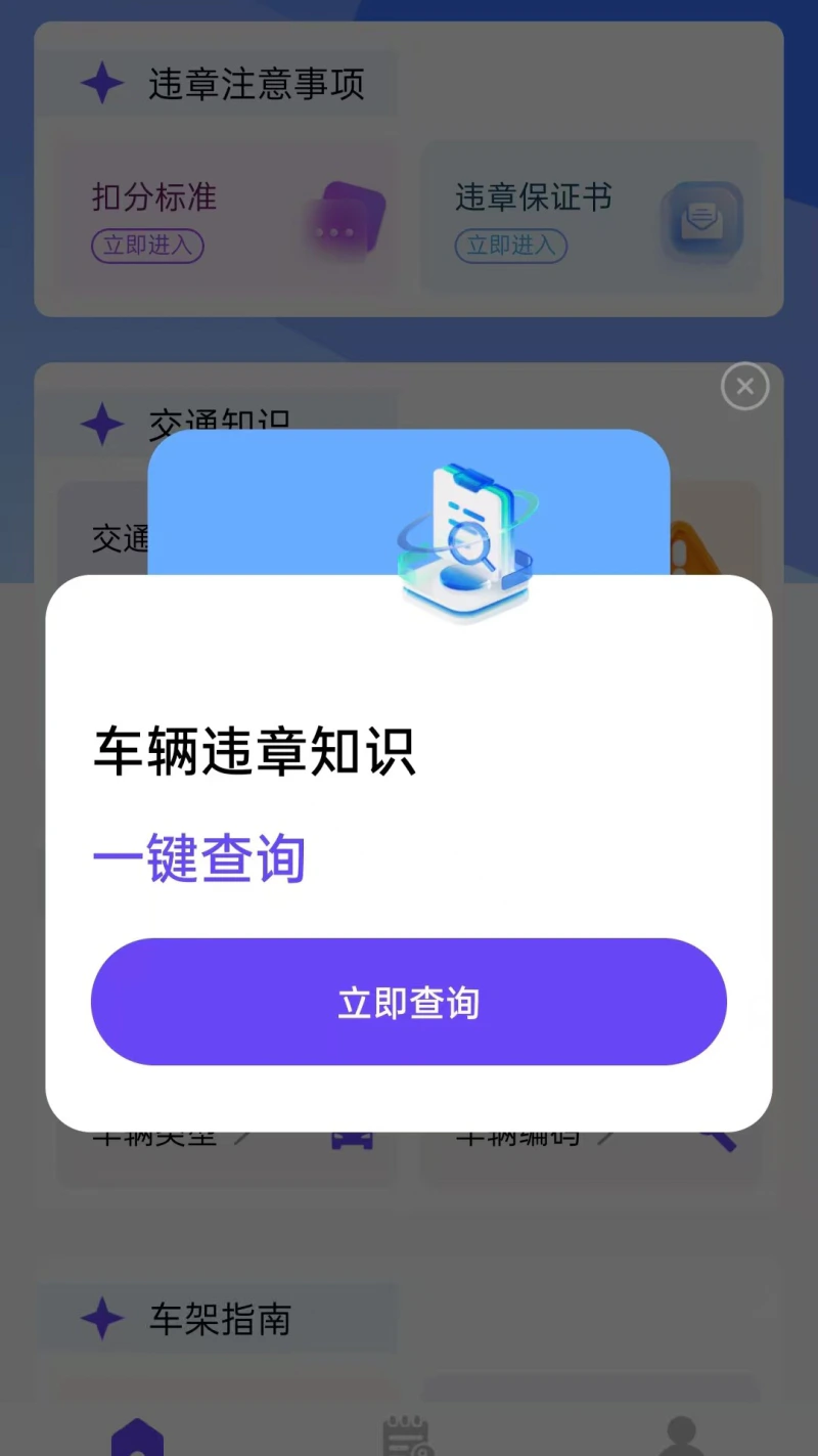 违章查询121: 违章代码查询助手