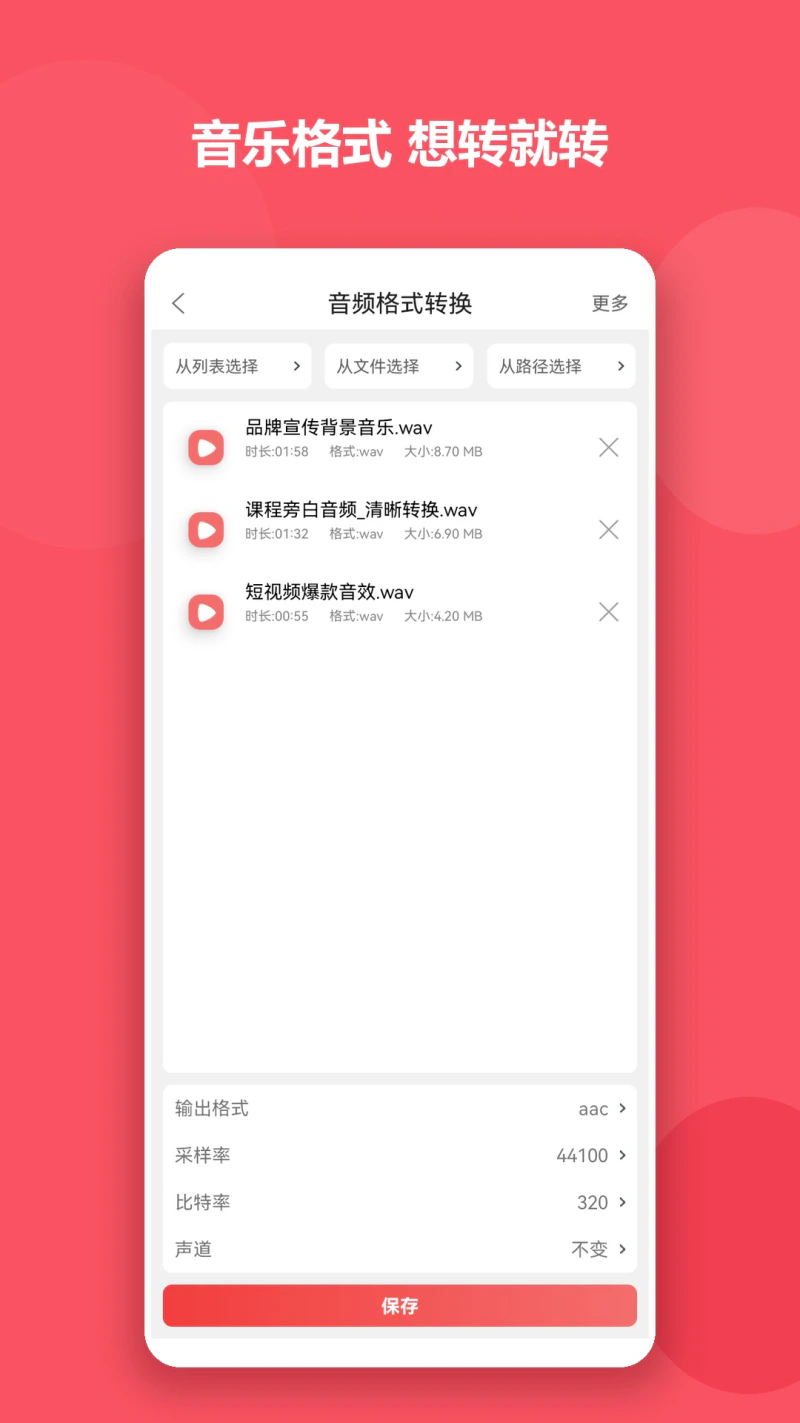 格式大师: 音频视频格式随心转换