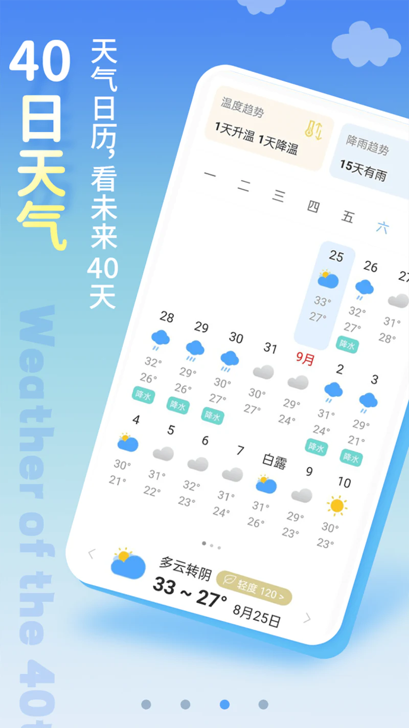 清新天气预报截图