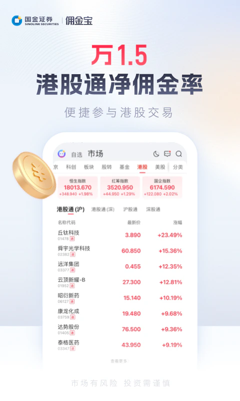 佣金宝开户: 佣金宝万2点3佣金率炒股
