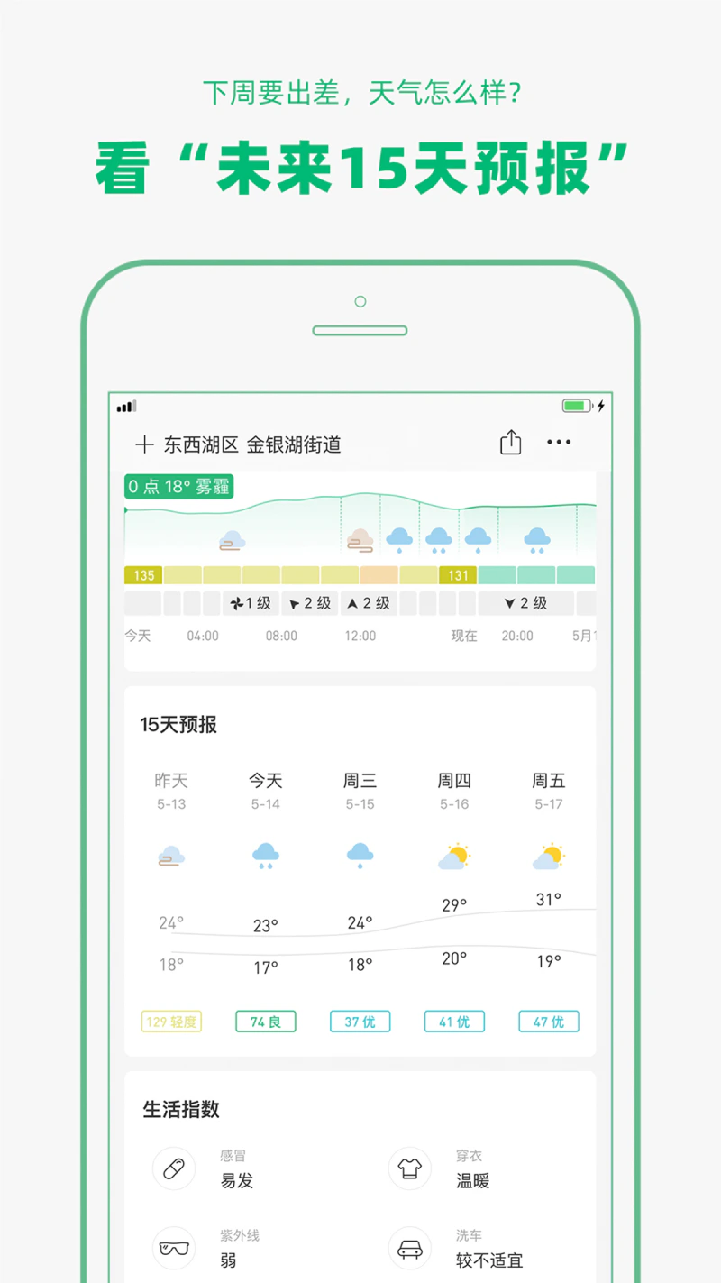 彩云天气截图
