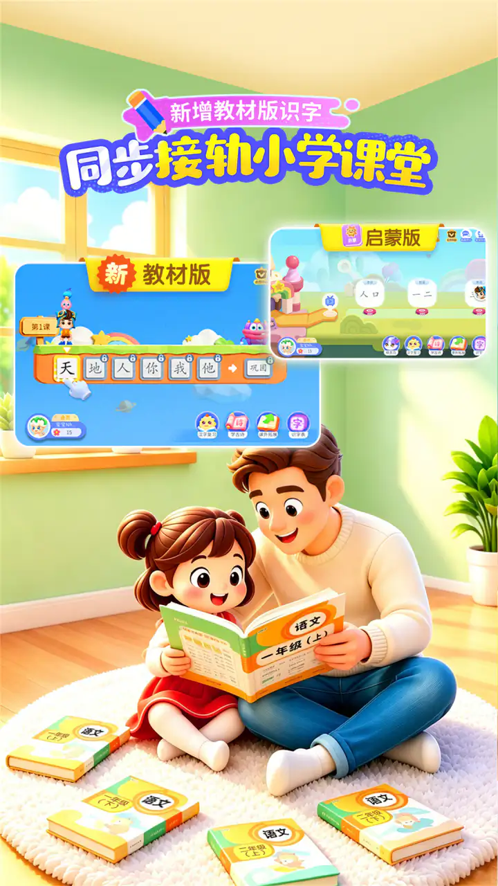 宝宝巴士汉字: 3-8岁学透1900字