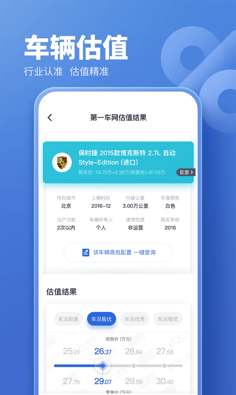二手车估价: 买车卖车，先看蓝本价