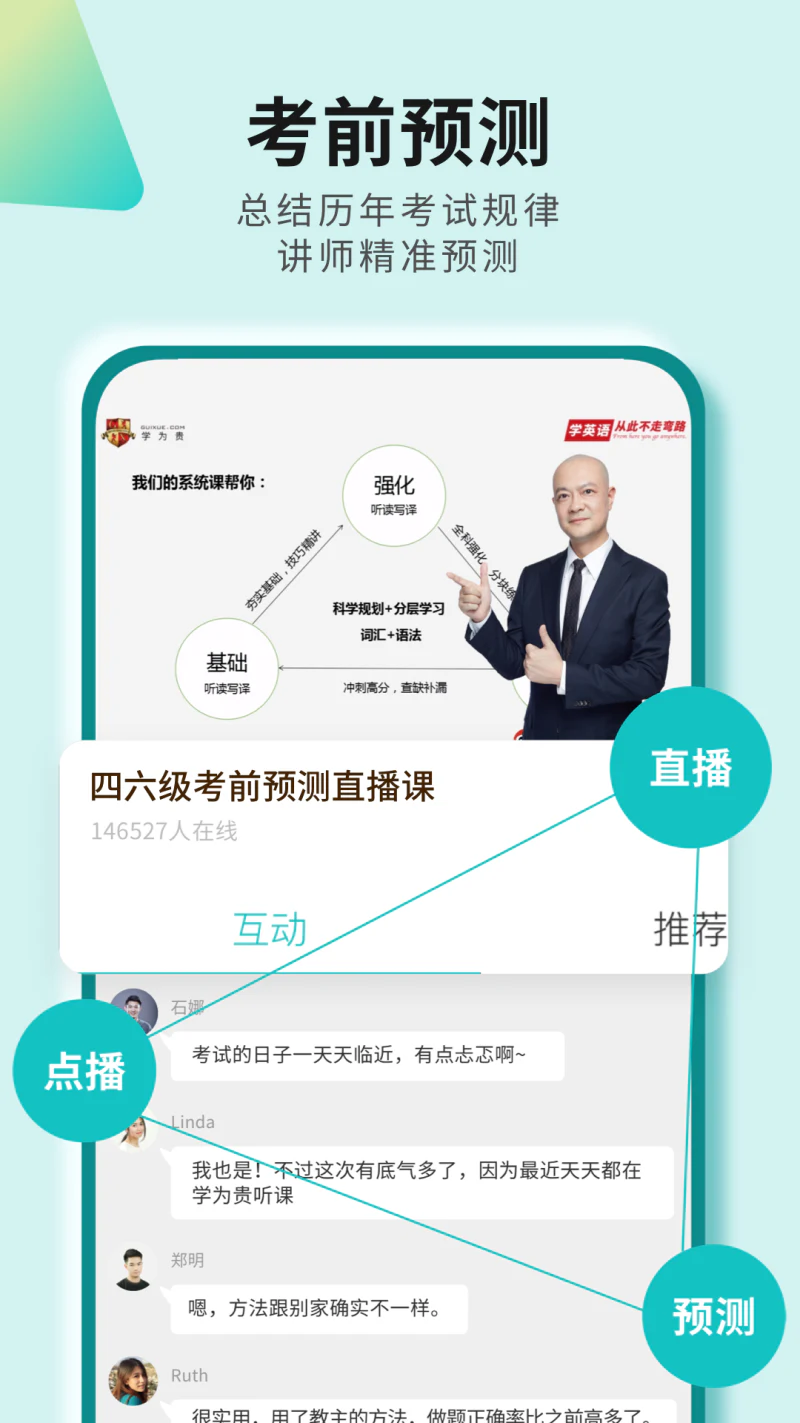 学为贵四六级: 大学生英语四级六级必备软件