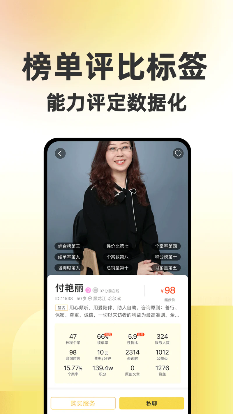 给力心理: 心理测试,咨询,情绪树洞24小时在线