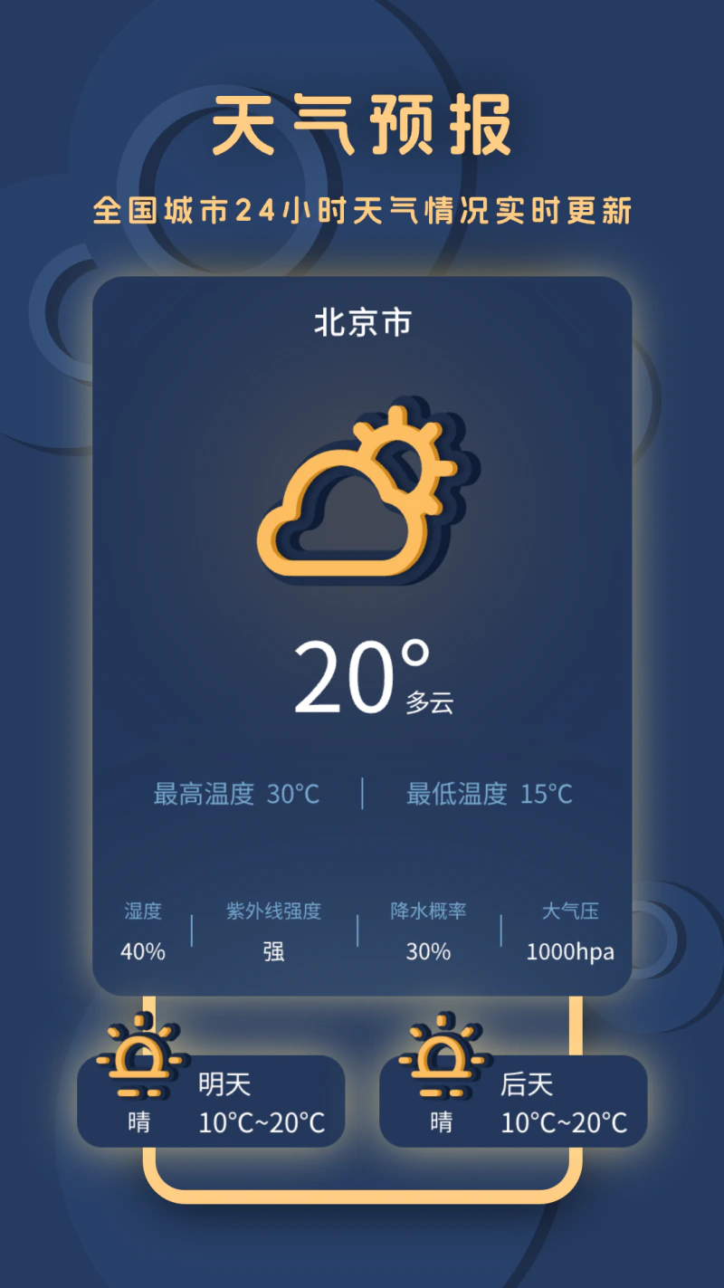 小天气: 及时预报24H天气和空气质量指数
